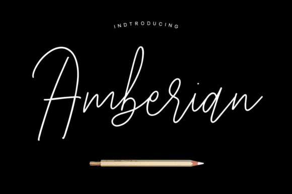 Amberian: A Sophisticated Script Font for Web Design
