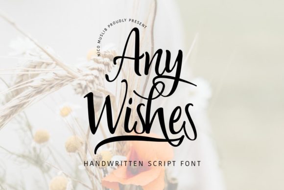 Any Wishes: A Romantic Script Font for Your Brand