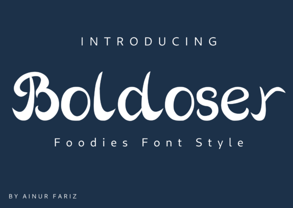 Boldoser: A Sweet Handwritten Font for Crafters