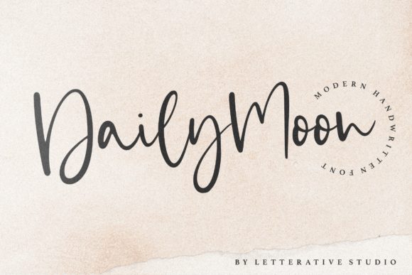 Daily Moon: A Dreamy Script Font for Editorial Design