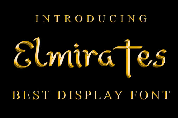 Elmirates: A Modern Handwritten Font for Editorial Design