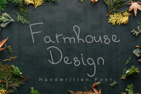 Farmhouse Design: A Handwritten Font for Modern Web