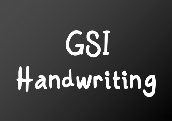 GSI Handwriting: A Natural Script Font for Crafters