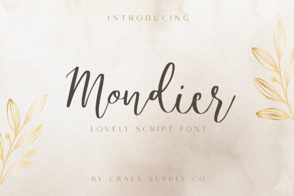 Mondier: A Sweet Handwritten Font for Crafters