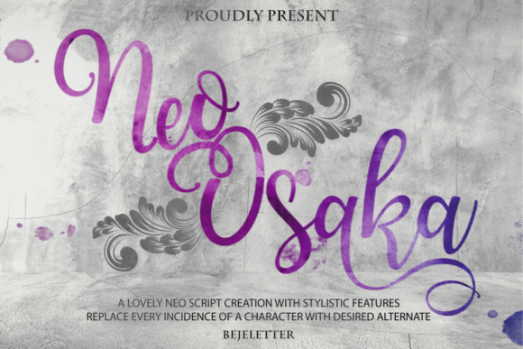 Neo Osaka: A Neo Script Font for Modern Branding