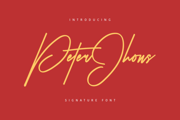 Peter Jhons: An Elegant Handwritten Font for Makers