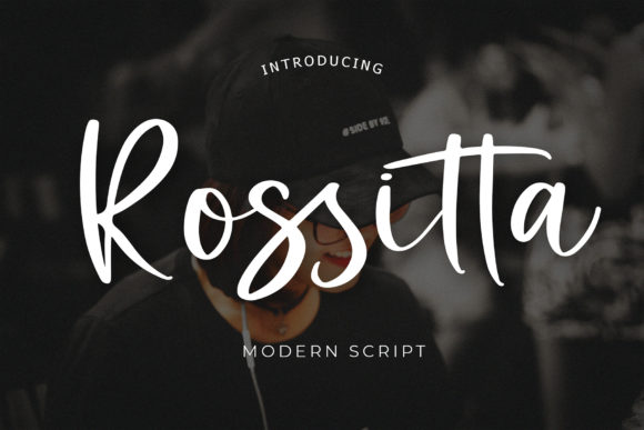 Rossitta: A Modern Script Font for Editorial Design