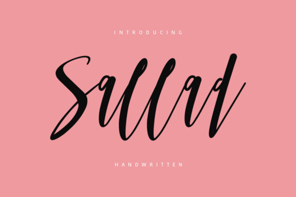Sallad: A Quirky Handwritten Font for Web Design