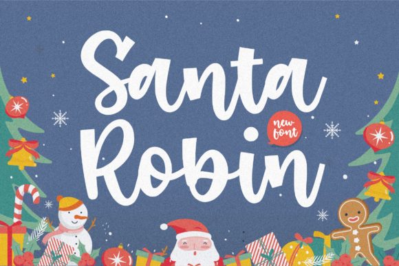 Santa Robin: A Handwritten Font for Campaigns