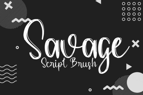 Savage: A Modern Brush Script Font for Crafters