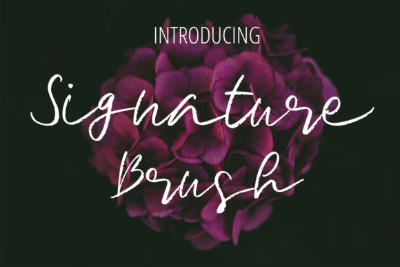 Signature Brush: A Handwritten Font for Editorial Elegance