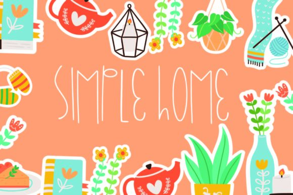 Simple Home: A Handwritten Font for Editorial Design