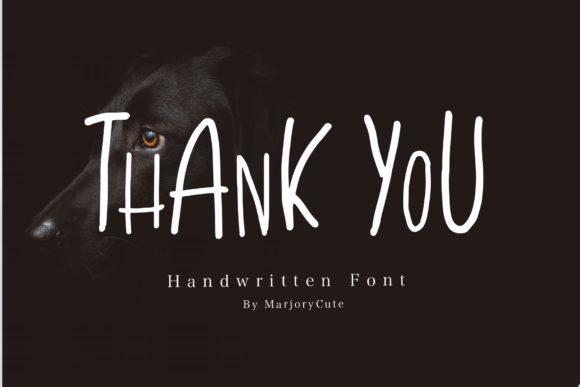 Thank You: A Handwritten Font for Editorial Warmth