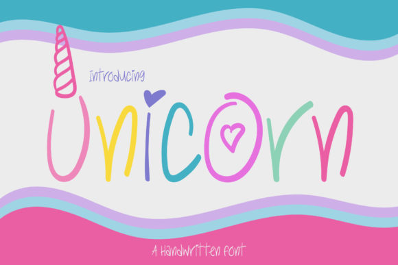 Unicorn: A Joyful Handwritten Font for Makers